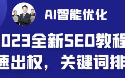 2023最新网站AI智能优化SEO教程，简单快速出权重，AI自动写文章 AI绘画配图