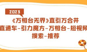 《万相台-无界》直引万合并，直通车-引力魔方-万相台-短视频-搜索-推荐