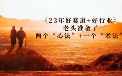 某收费文章《23年好赛道 好行业》老头准备了两个“心法” 一个“术法”