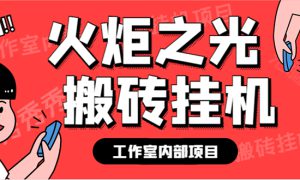 最新工作室内部火炬之光搬砖全自动挂机打金项目，单窗口日收益10-20 【