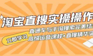 淘宝直搜实操操作 直通车与手淘搜索完美结合（高级运营课程 直搜精华实战）