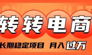 外面收费1980的转转电商，长期稳定项目，月入过万