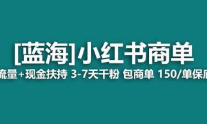 【蓝海项目】小红书商单！长期稳定 7天变现 商单一口价包分配 轻松月入过万