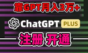 靠卖chatgp账号，4.0代充，日入1000 ，精准引流，暴力变现