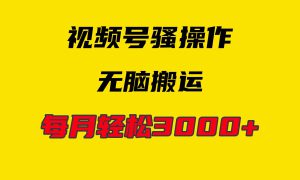 4月最新视频号无脑爆款玩法，挂机纯搬运，每天轻松3000