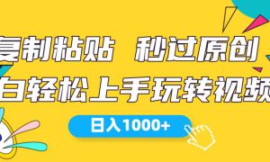 视频号新玩法 小白可上手 日入1000