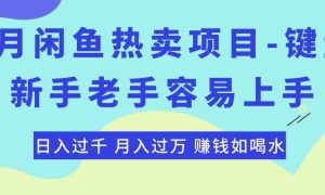 最新闲鱼热卖项目-键盘，新手老手容易上手，日入过千，月入过万，赚钱…