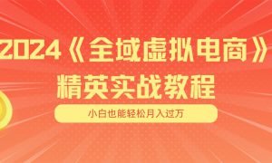 月入五位数 干就完了 适合小白的全域虚拟电商项目（无水印教程 交付手册）