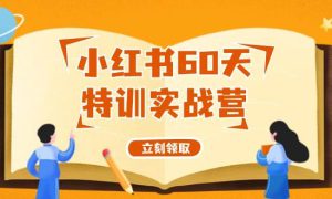 小红书60天特训实战营（系统课）从0打造能赚钱的小红书账号（55节课）