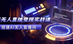 2024全套Ai无人直播变现实战课，搭建AI无人直播间，利用AI赚钱 (24节课)