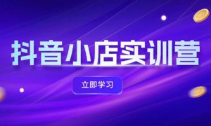 抖音小店最新实训营，提升体验分、商品卡 引流，投流增效，联盟引流秘籍