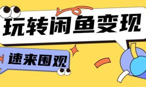 从0到1系统玩转闲鱼变现，教你核心选品思维，提升产品曝光及转化率-15节