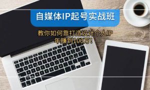 自媒体IP-起号实战班：教你如何靠打造设计个人IP，年赚到100万！