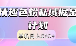 2024情趣色粉私域掘金天花板日入500 后端自动化掘金