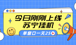 苏宁脚本直播挂机，正规渠道单窗口每天25元放大无限制