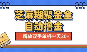 芝麻糊聚金助手，单机一天20 【永久脚本 使用教程】