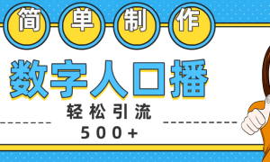 数字人口播日引500 精准创业粉