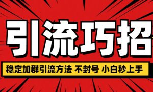 稳定加群引流方法 不封号 小白秒上手