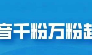 抖音千粉日入1000免费分享