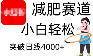 小红书减肥赛道，小白轻松日利润4000