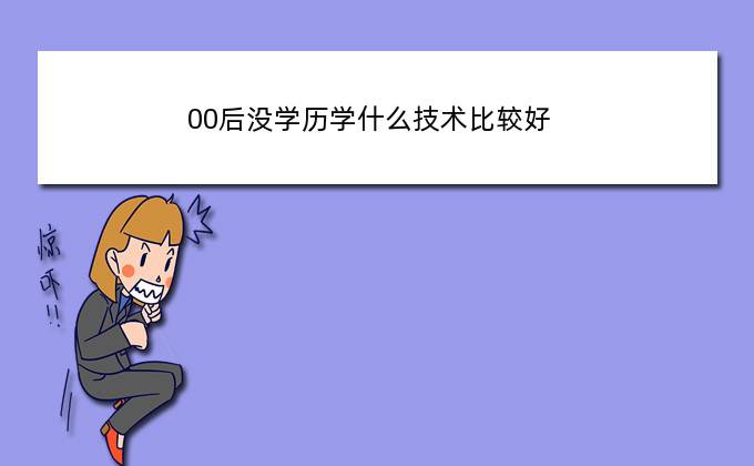 00后没学历学什么技术比较好(00后没有学历将会怎么样)